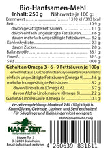 Lade das Bild in den Galerie-Viewer, Hanfsamenmehl BIO