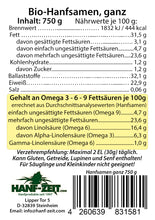 Lade das Bild in den Galerie-Viewer, Hanfsamen ganz BIO