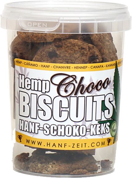 Choco Hemp Bisquits, Backwaren mit Schoko, Kakao und Zimt