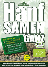 Lade das Bild in den Galerie-Viewer, Hanfsamen ganz     BIO
