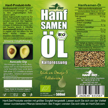 Lade das Bild in den Galerie-Viewer, Hanfsamenöl   BIO
